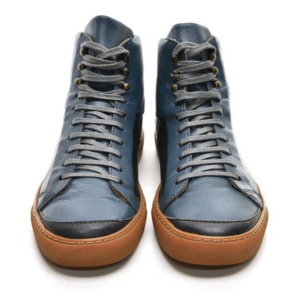 The Generic Man Hi Top Lace Up Sneakers 10 M Handmade - Picture 3 of 8